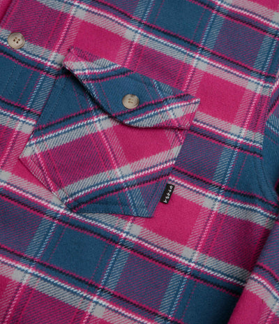 by Parra Plaid Off Shirt - Pink