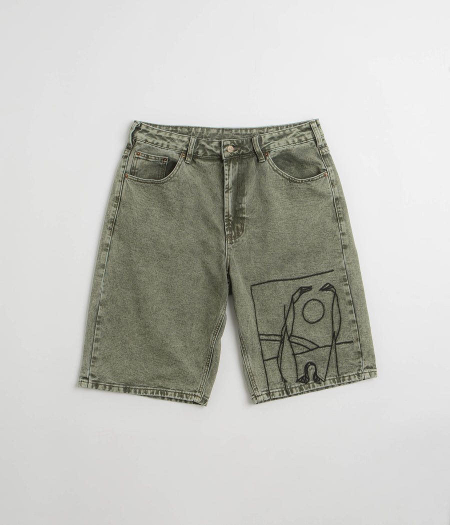 by Parra Protect The Sun Shorts in Green