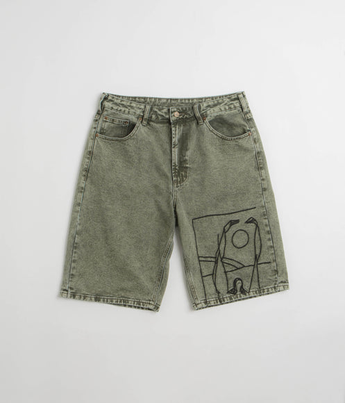 by Parra Protect The Sun Shorts - Green