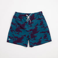 by Parra Purple Camo Man Swim Shorts in Blue thumbnail