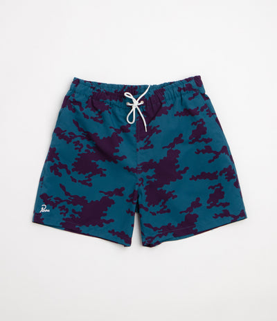 by Parra Purple Camo Man Swim Shorts in Blue