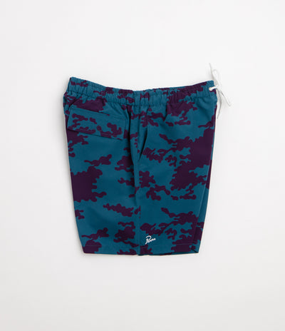 by Parra Purple Camo Man Swim Shorts in Blue