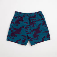by Parra Purple Camo Man Swim Shorts in Blue thumbnail