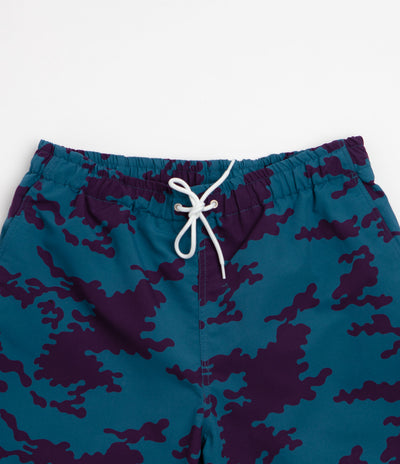 by Parra Purple Camo Man Swim Shorts in Blue