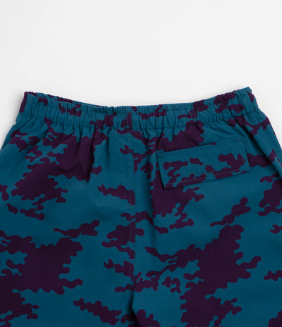 by Parra Purple Camo Man Swim Shorts in Blue