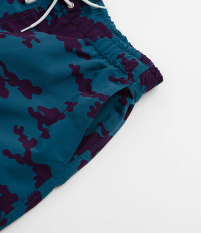 by Parra Purple Camo Man Swim Shorts in Blue