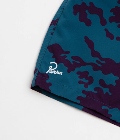 by Parra Purple Camo Man Swim Shorts in Blue