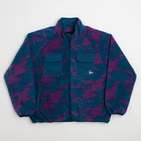 by Parra Purple Darwin Camo Fleece - Blue thumbnail