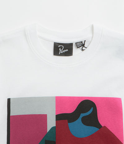 by Parra Reading The Square T-Shirt - White