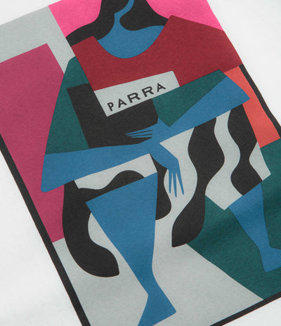 by Parra Reading The Square T-Shirt - White