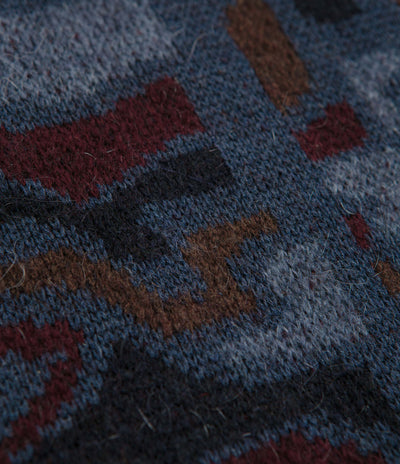 by Parra Repeat FTP Booster Knitted Sweatshirt - Blue