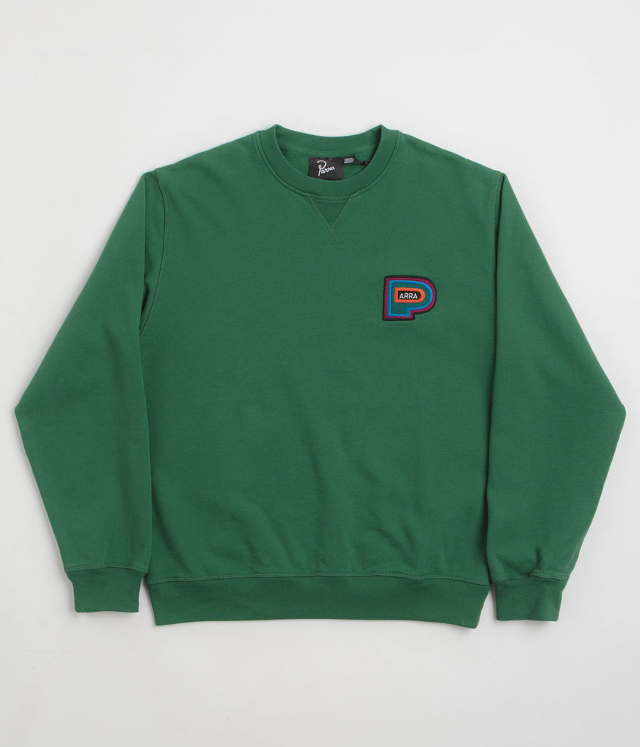 by Parra Repeat Pea Crewneck Sweatshirt in Green