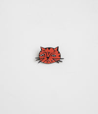 by Parra Sad Cat Enamel Pin in Orange