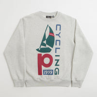 by Parra Sail Bike Crewneck Sweatshirt in Heather Grey thumbnail