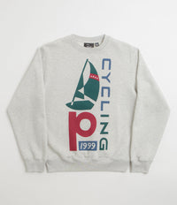 by Parra Sail Bike Crewneck Sweatshirt in Heather Grey