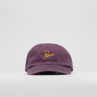 by Parra Script Logo Cap in Dark Violet thumbnail
