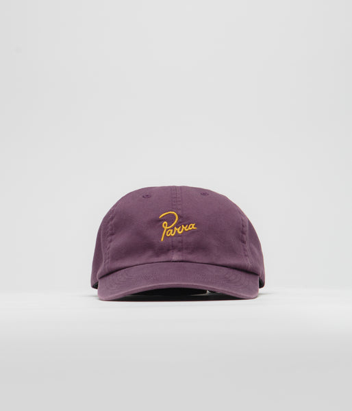 by Parra Script Logo Cap - Dark Violet | Flatspot