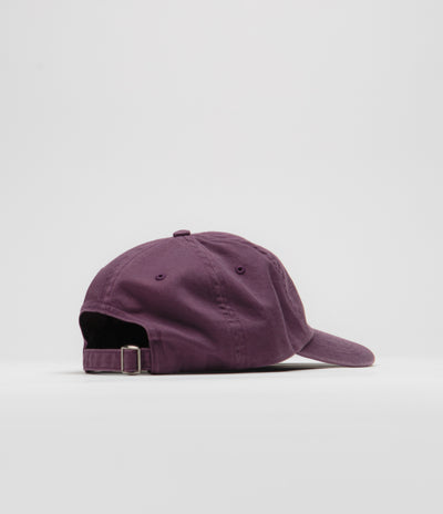 by Parra Script Logo Cap in Dark Violet