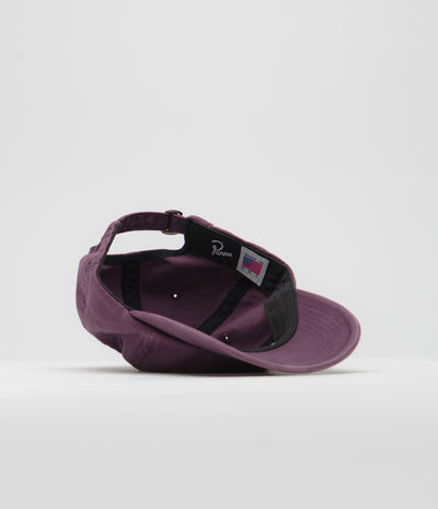 by Parra Script Logo Cap in Dark Violet