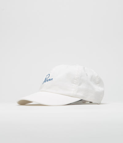 by Parra Script Logo Cap in White