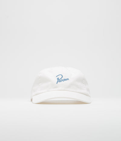 by Parra Script Logo Cap in White