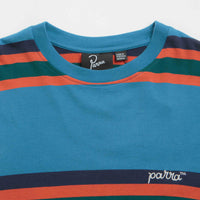 by Parra Script Striped T-Shirt in Blue thumbnail