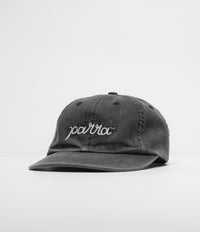 by Parra Scripted Cap in Washed Black