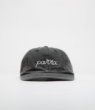 by Parra Scripted Cap in Washed Black