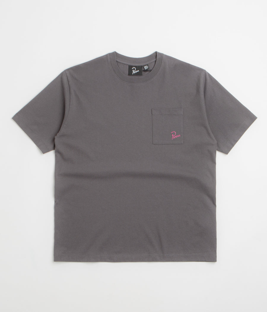by Parra Signature Pocket T-Shirt in Grey