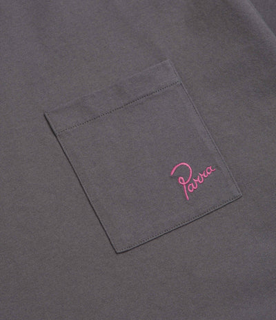 by Parra Signature Pocket T-Shirt in Grey