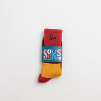 by Parra Signature Striped Crew Socks - Dark Red thumbnail