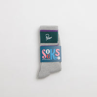 by Parra Signature Striped Crew Socks - Grey thumbnail