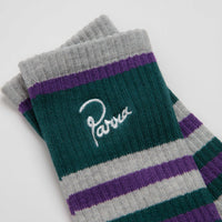 by Parra Signature Striped Crew Socks - Grey thumbnail
