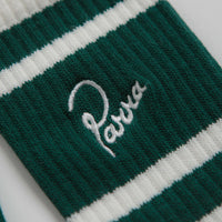 by Parra Signature Striped Crew Socks in Off White thumbnail