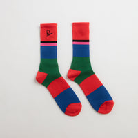 by Parra Signature Striped Crew Socks - Red thumbnail