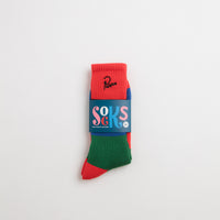 by Parra Signature Striped Crew Socks - Red thumbnail