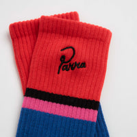 by Parra Signature Striped Crew Socks - Red thumbnail