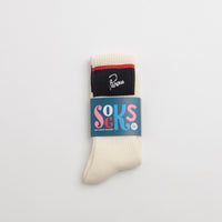 by Parra Signature Striped Crew Socks - White thumbnail