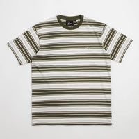 by Parra Signature Striped T-Shirt in Green thumbnail