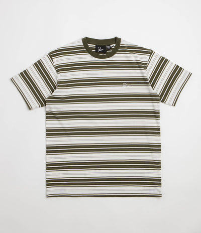 by Parra Signature Striped T-Shirt in Green