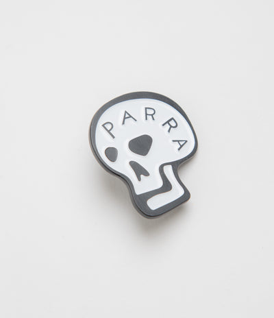 by Parra Skulled Enamel Pin in White