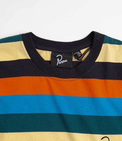 by Parra Stacked Pets On Stripes T-Shirt - Multi