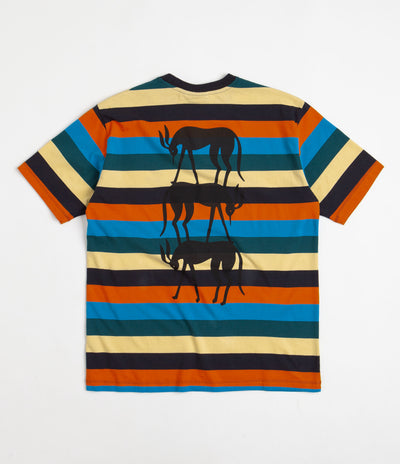 by Parra Stacked Pets On Stripes T-Shirt - Multi