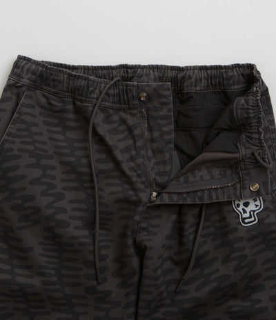 by Parra Stitched Skull Pants in Washed Grey