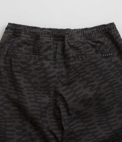 by Parra Stitched Skull Pants in Washed Grey