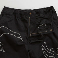 by Parra Stitched Up Duck Pants in Black thumbnail