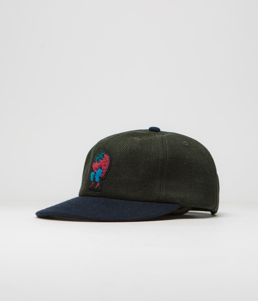by Parra Stupid Strawberry Cap - Hunter Green