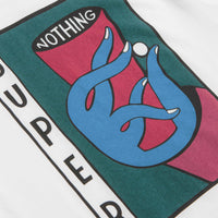 by Parra Super Nothing T-Shirt in White thumbnail
