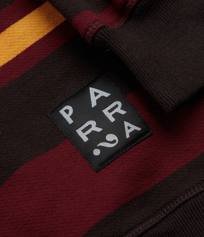 by Parra Sweatstriped Crewneck Sweatshirt - Brown