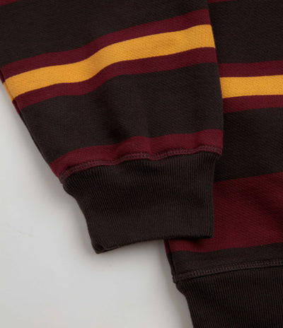 by Parra Sweatstriped Crewneck Sweatshirt - Brown